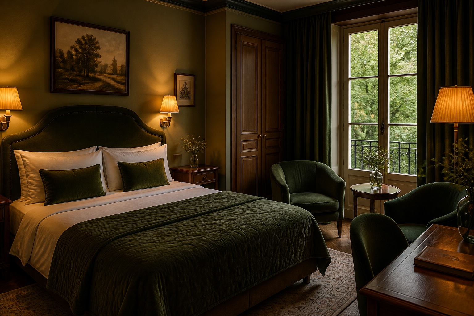 A comfortable hotel room at Hotel Hinava Casino Hotel in Warsaw